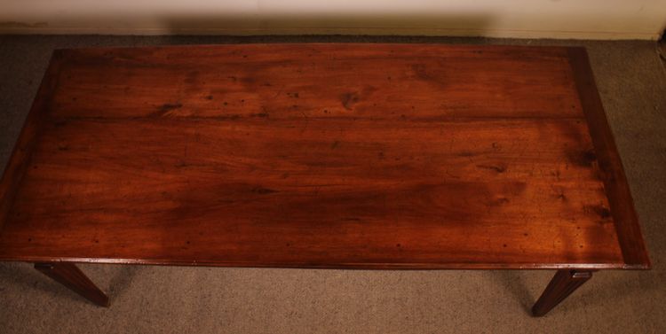 Table De Salle à Manger d'époque Louis XVI En Noyer -18° Siècle