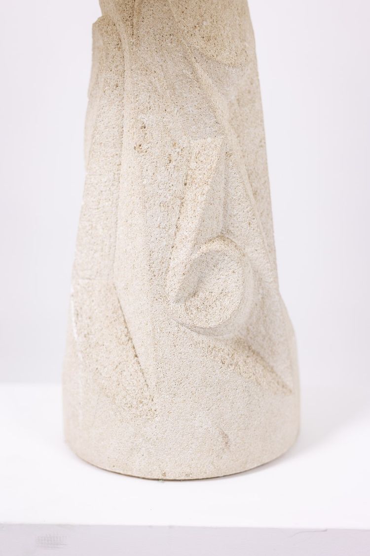 Carved stone lamp. 1970s. LS6371576P