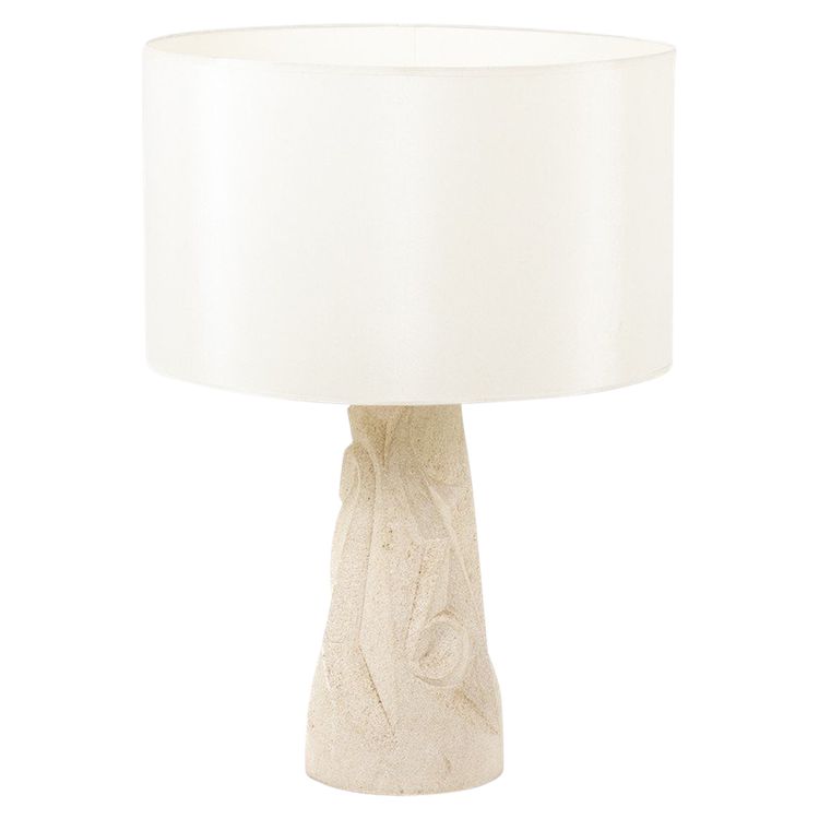 Carved stone lamp. 1970s. LS6371576P