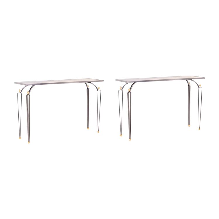 Paire de consoles modèle « R.Dubois ». Travail d’artisan d’art. LS63765002/2B