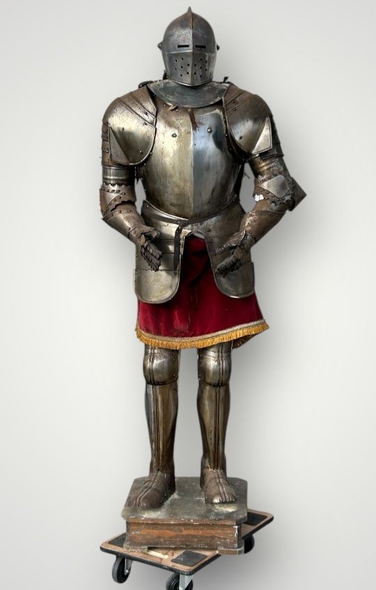 Medieval Knight's Armor in Wrought Iron, Late 19th Century - Castle Decoration