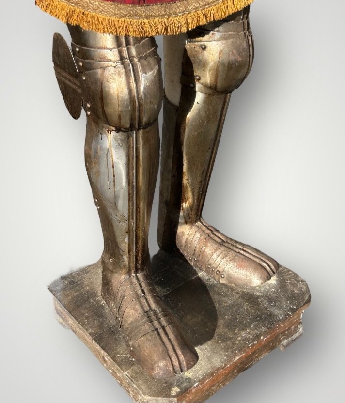 Medieval Knight's Armor in Wrought Iron, Late 19th Century - Castle Decoration
