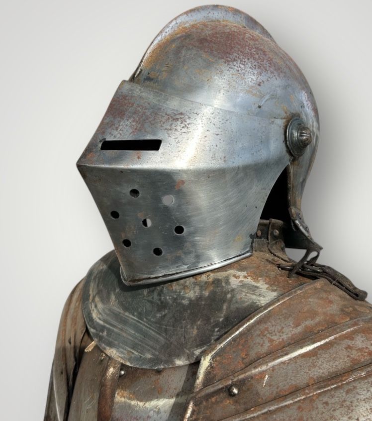 Medieval Knight's Armor in Wrought Iron, Late 19th Century - Castle Decoration