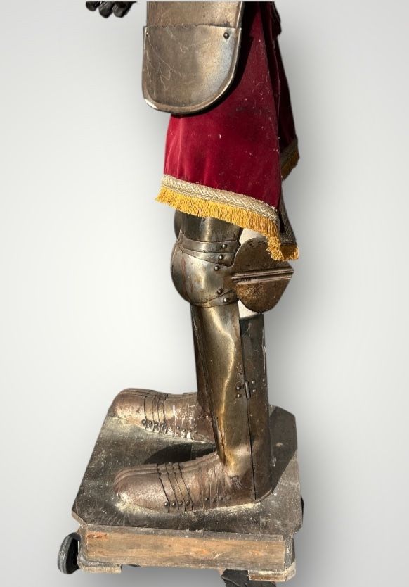 Medieval Knight's Armor in Wrought Iron, Late 19th Century - Castle Decoration