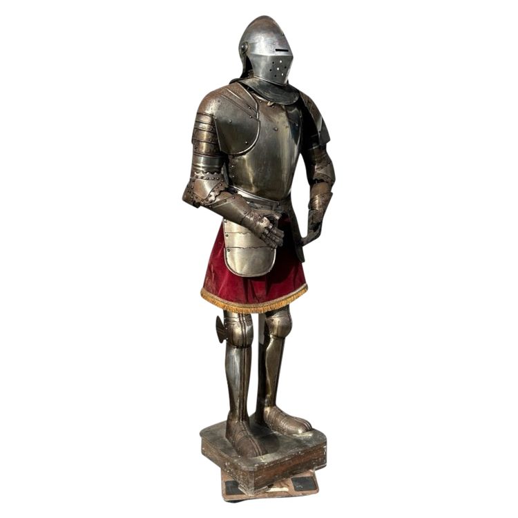 Medieval Knight's Armor in Wrought Iron, Late 19th Century - Castle Decoration