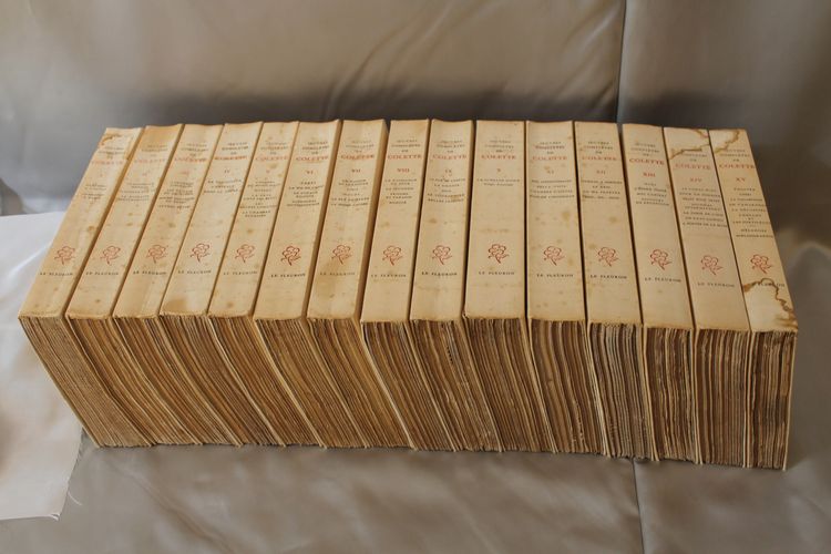 Colette Complete works in 15 volumes published by Le Fleuron 1948