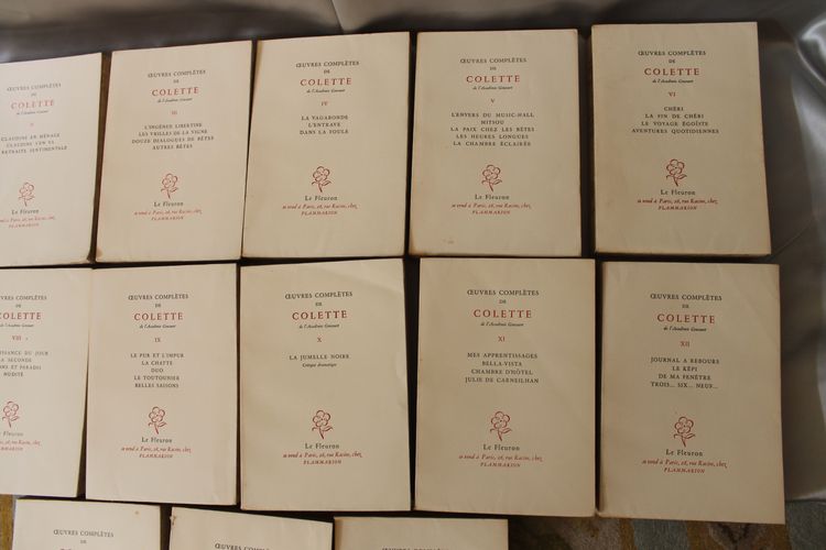 Colette Complete works in 15 volumes published by Le Fleuron 1948