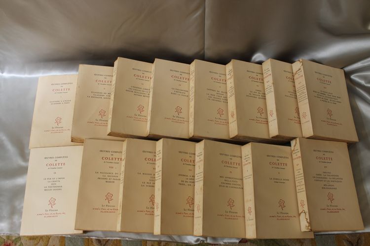 Colette Complete works in 15 volumes published by Le Fleuron 1948