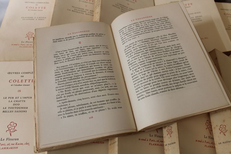 Colette Complete works in 15 volumes published by Le Fleuron 1948