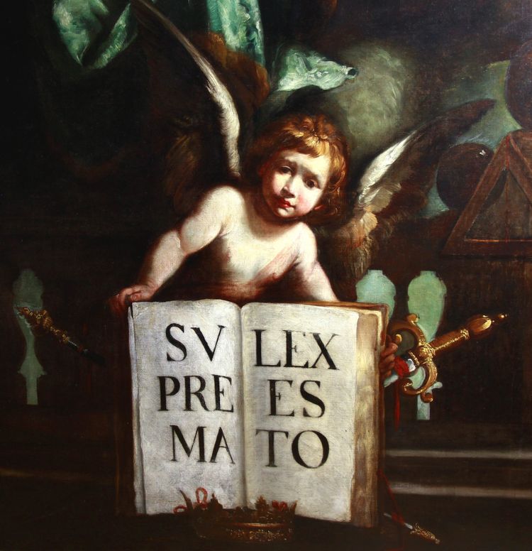 Peinture à l'huile sur toile, école italienne du début du XIXe siècle, 1815