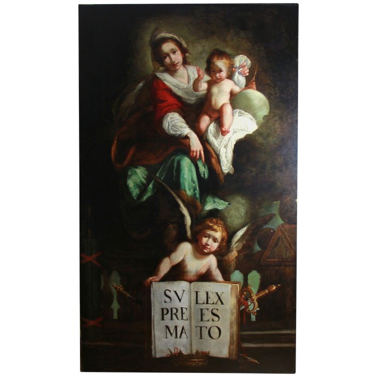 Peinture à l'huile sur toile, école italienne du début du XIXe siècle, 1815