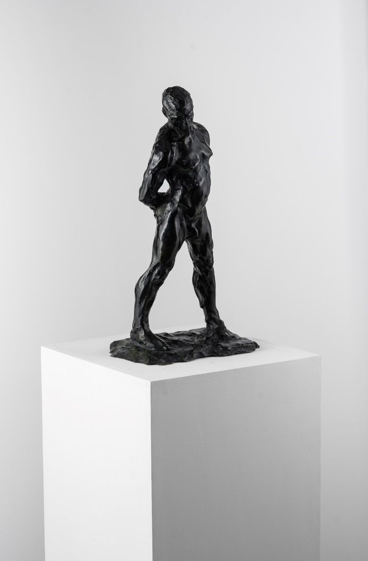 Scultura in bronzo raffigurante un nudo maschile
