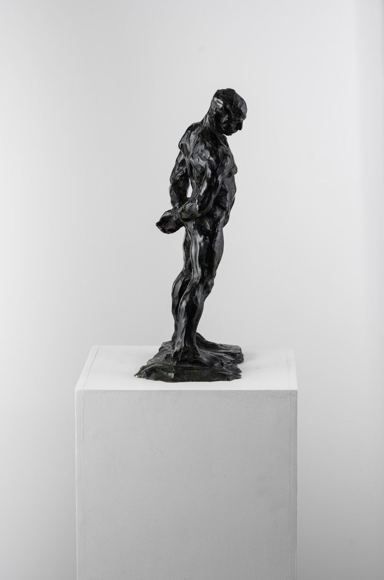 Scultura in bronzo raffigurante un nudo maschile