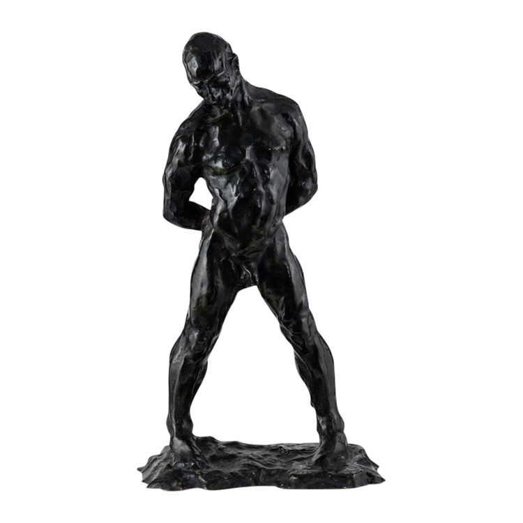Scultura in bronzo raffigurante un nudo maschile