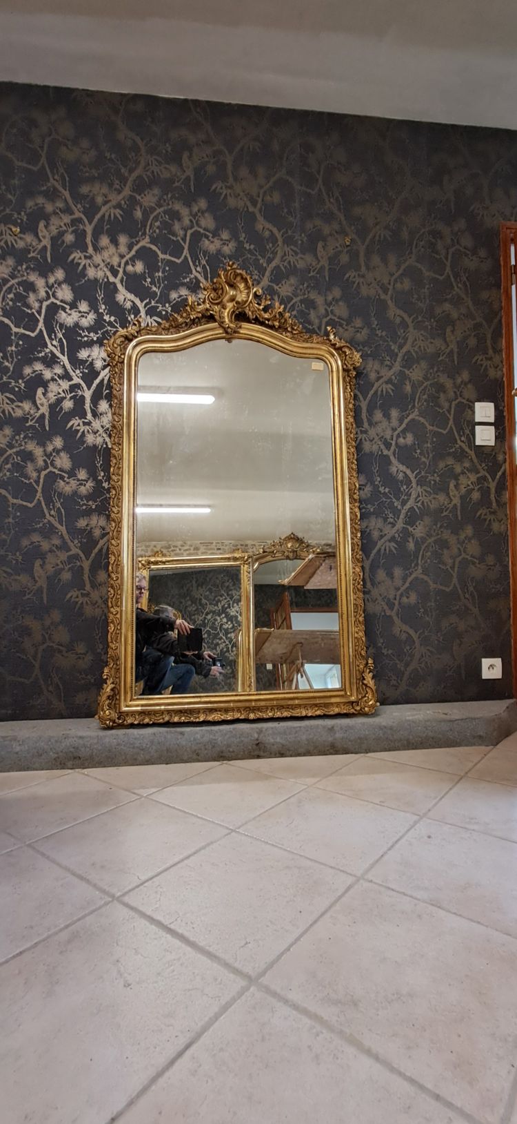 Specchio d'epoca Napoleone III 169 x 100