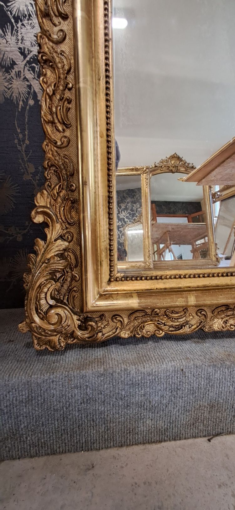 Specchio d'epoca Napoleone III 169 x 100