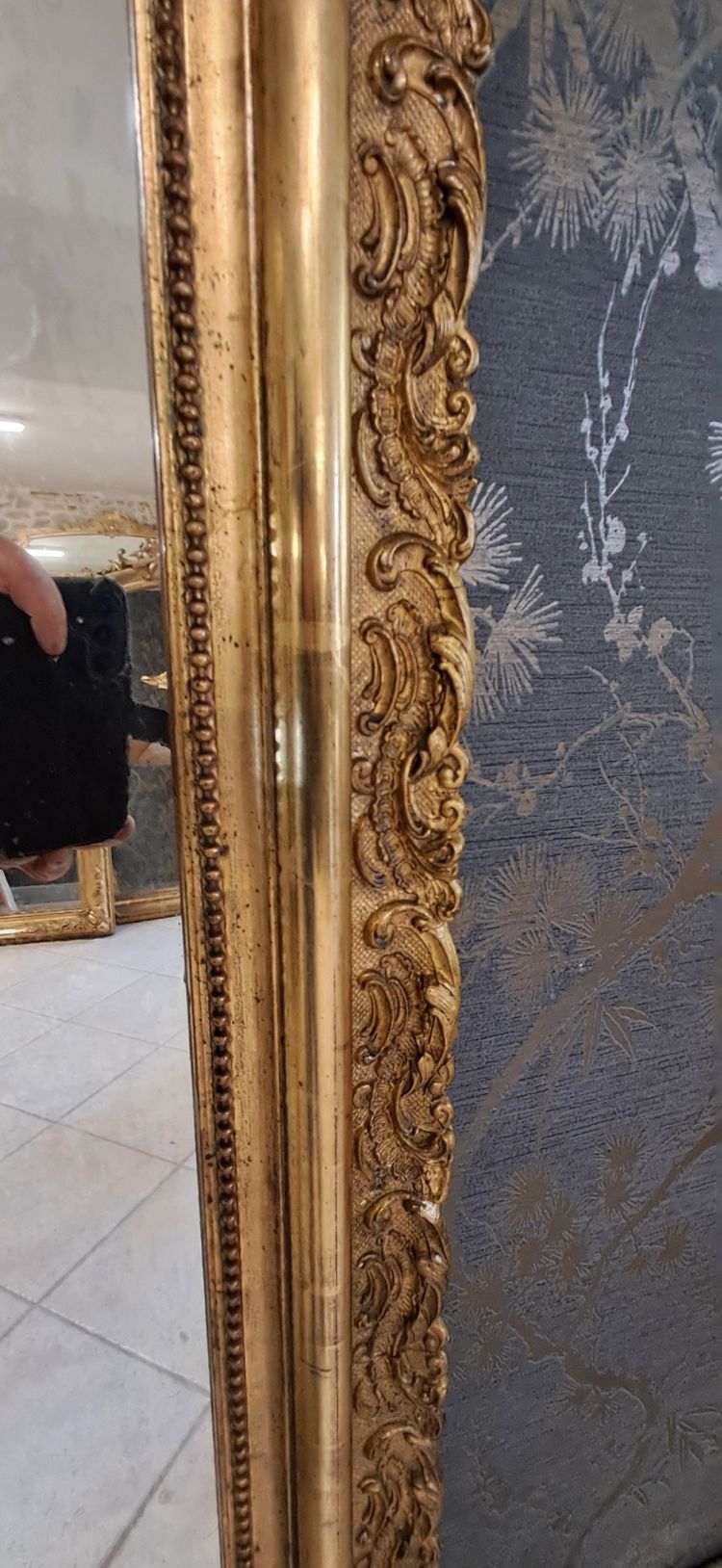 Specchio d'epoca Napoleone III 169 x 100
