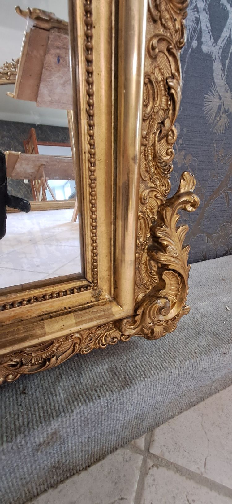 Specchio d'epoca Napoleone III 169 x 100