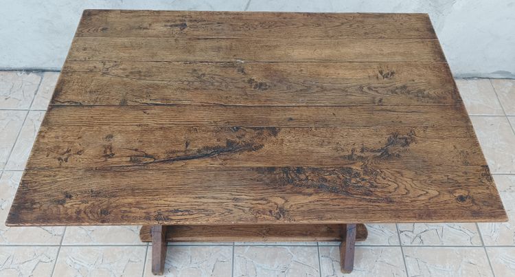 Set of table and 4 mountain chairs in solid oak