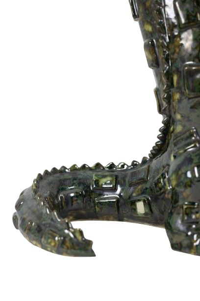 Valérie Courtet. Crocodile carrying hippopotamuses. Contemporary. LS64161809P