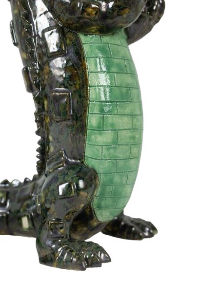 Valérie Courtet. Crocodile carrying hippopotamuses. Contemporary. LS64161809P