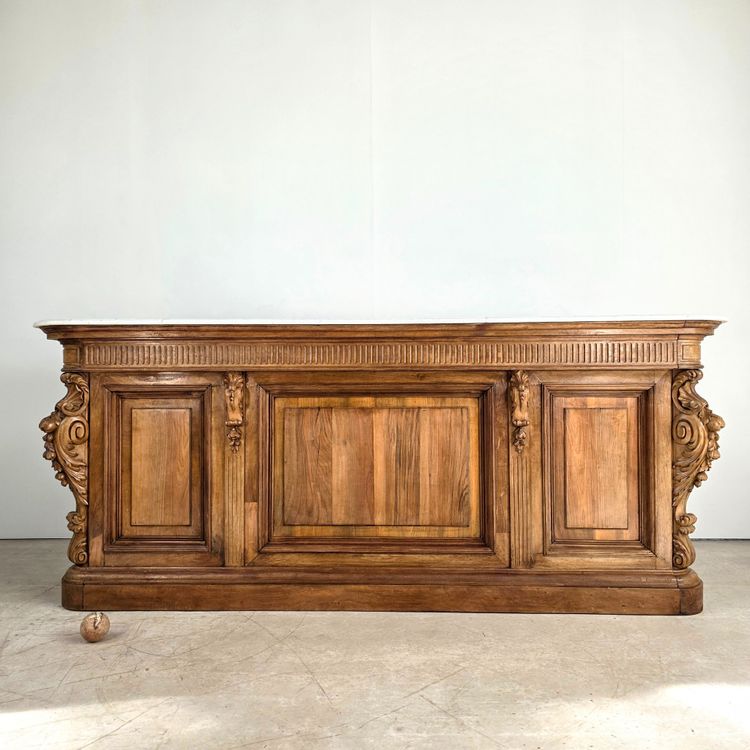 Bar en noyer d'époque Napoléon III 