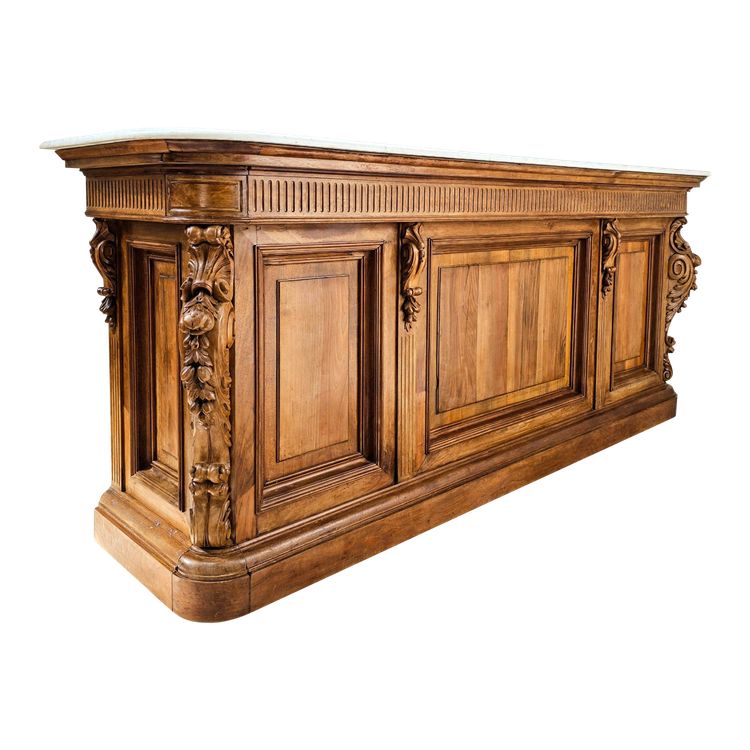 Bar en noyer d'époque Napoléon III 