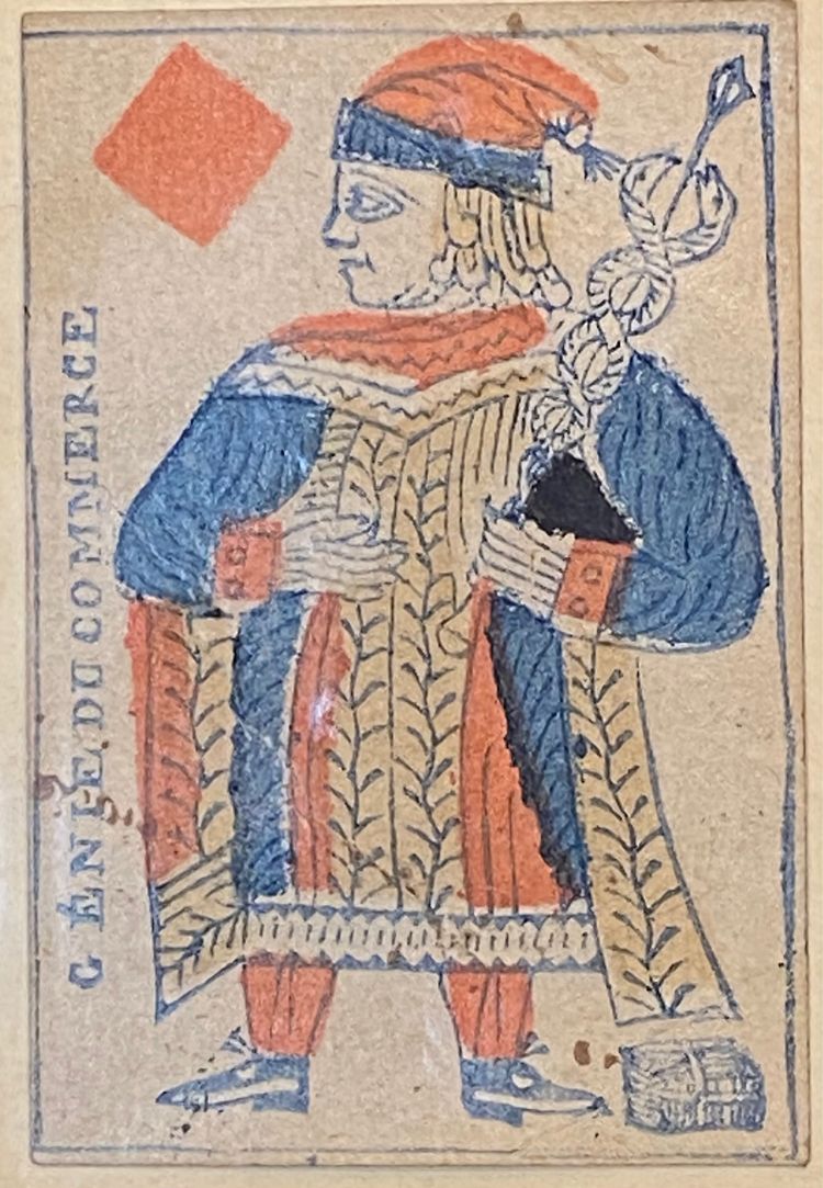 Valet de Carreau renommé le "Génie du Commerce" - Epoque Révolutionnaire