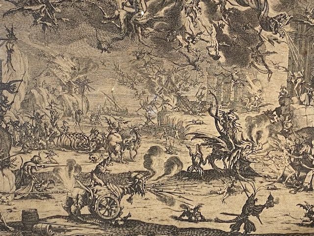 Jacques Callot (1592-1635) - "The Temptation of Saint Anthony" - Etching