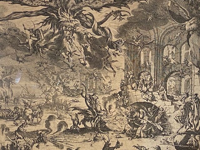 Jacques Callot (1592-1635) - "The Temptation of Saint Anthony" - Etching