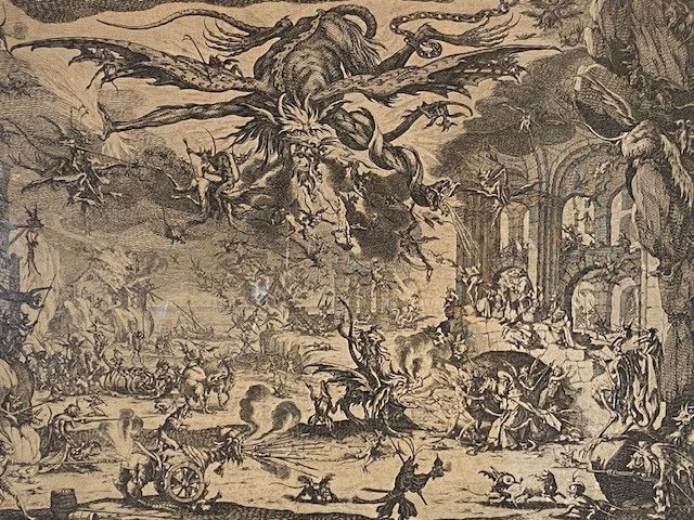 Jacques Callot (1592-1635) - "The Temptation of Saint Anthony" - Etching