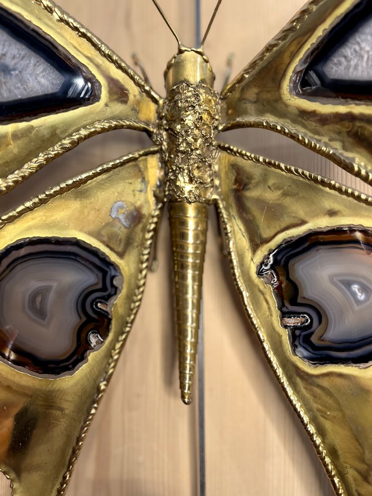 Henri FERNANDEZ Pair of Papillon sconces
