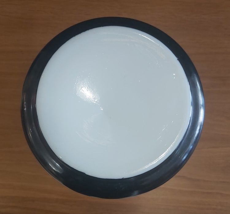 Vase aus Opalglas mit Heidehahndekor 