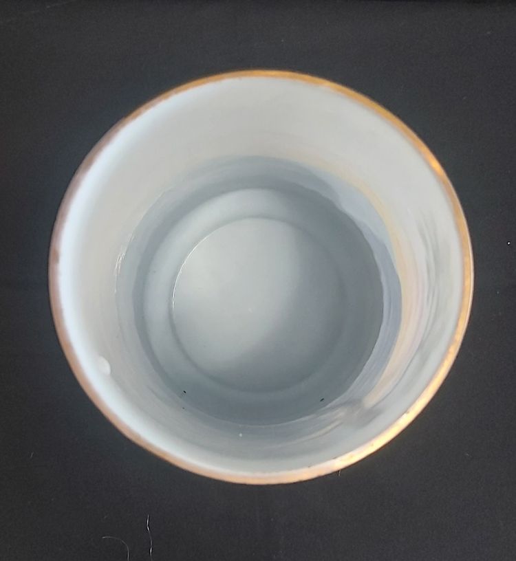 Vase aus Opalglas mit Heidehahndekor 