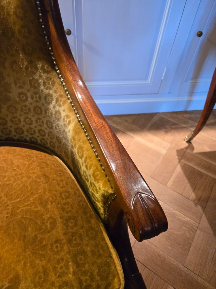 Pair of Gondola Seats, Attributed to A. Gaillard, Empire Period (1804-1815)