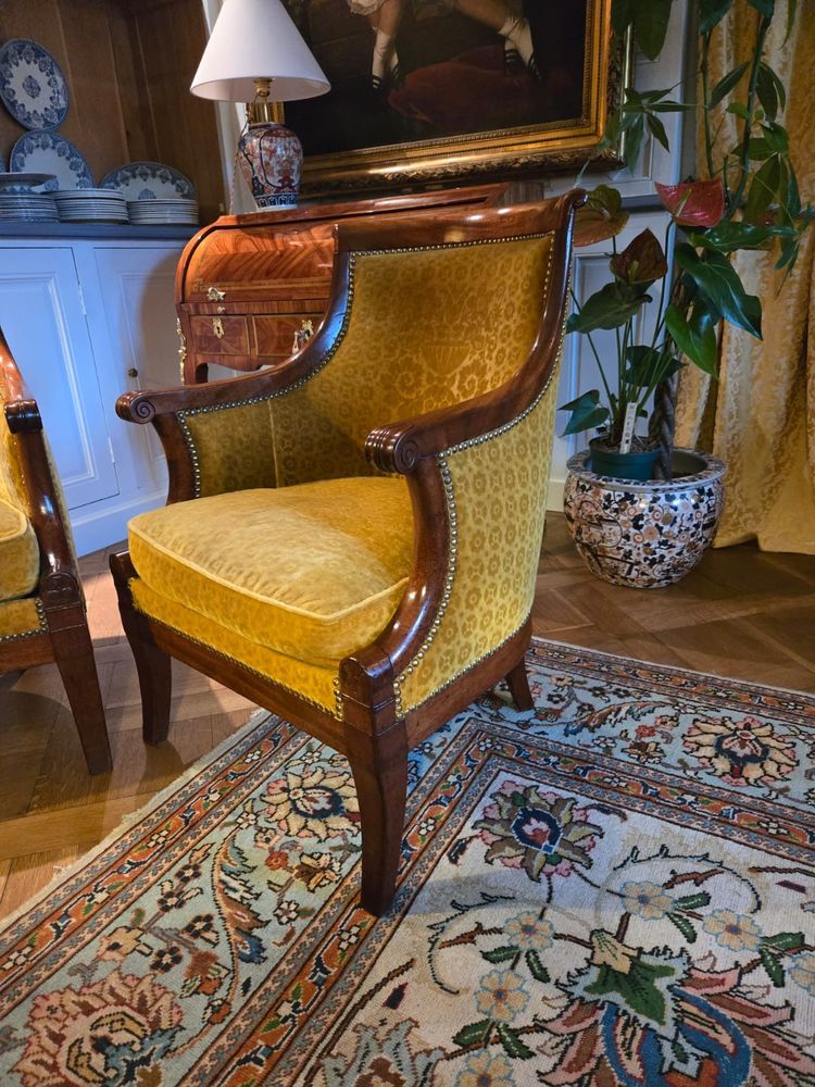 Pair of Gondola Seats, Attributed to A. Gaillard, Empire Period (1804-1815)
