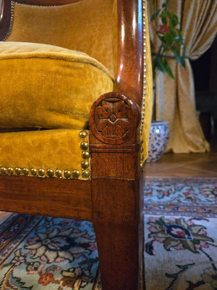 Pair of Gondola Seats, Attributed to A. Gaillard, Empire Period (1804-1815)