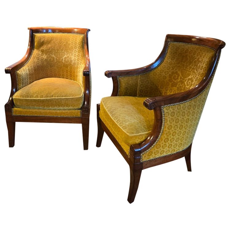 Pair of Gondola Seats, Attributed to A. Gaillard, Empire Period (1804-1815)