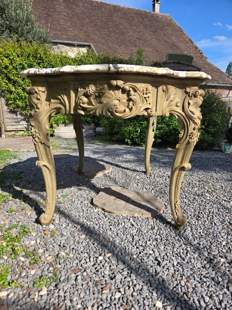 Louis XV Rocaille Style Center Table, Second Half of the 19th Century