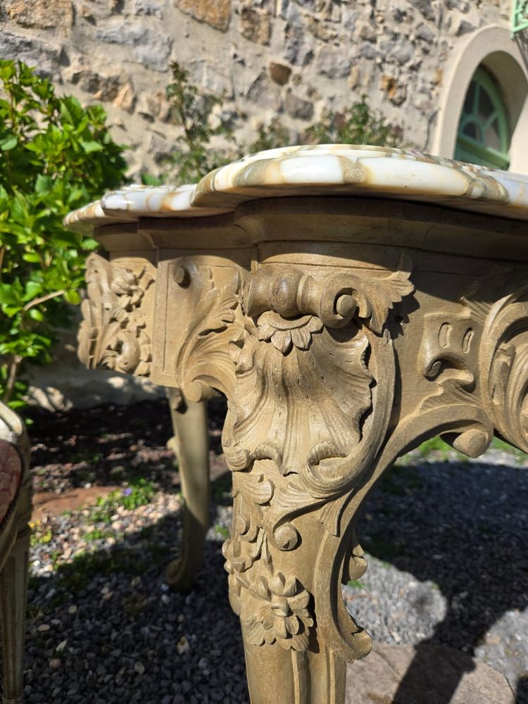 Louis XV Rocaille Style Center Table, Second Half of the 19th Century