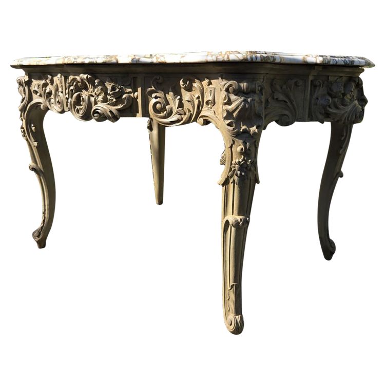 Louis XV Rocaille Style Center Table, Second Half of the 19th Century