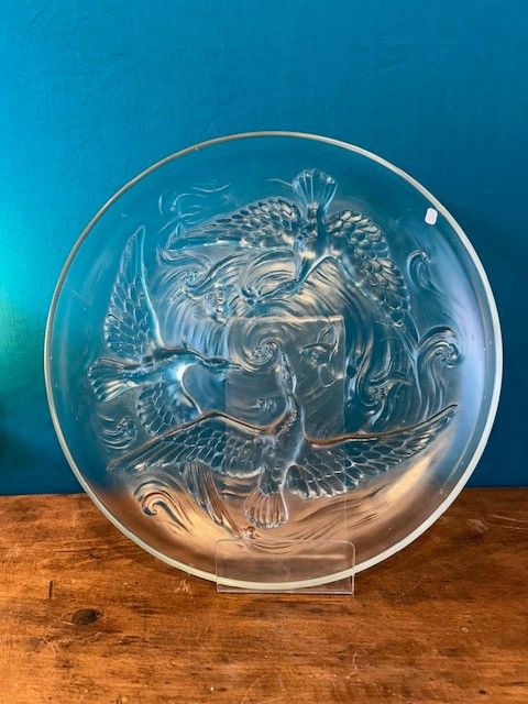 Vogelschale - Milchglas - Art Deco - Verlys France