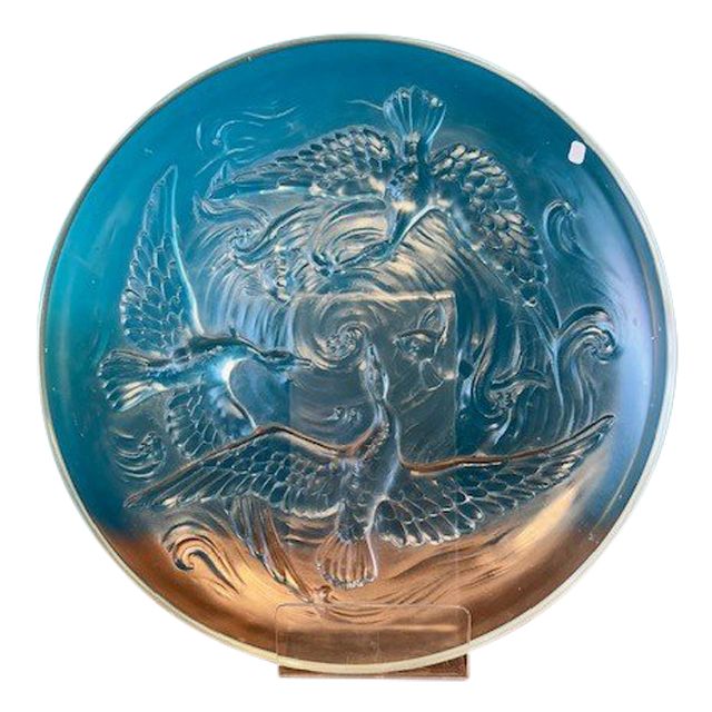 Vogelschale - Milchglas - Art Deco - Verlys France