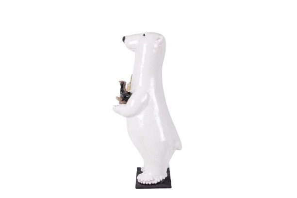 Valérie Courtet. Bear presenting 3 animals. Contemporary. LS64211605M