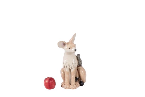 Valerie Courtet. Fennec in gres smaltato. Opera contemporanea.LS6422959P