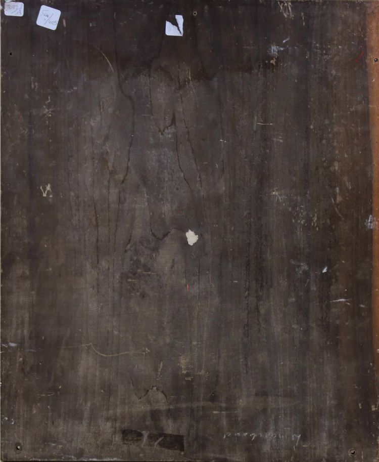 Portrait d'une femme dans un jardin, peinture à l'huile sur panneau par Jan Van Beers 1900