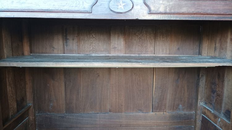 Louis XIV wardrobe in solid oak, 18th century