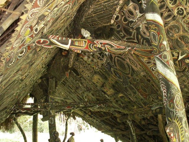 Ecorce peinte, art tribal, art océanien, peinture traditionnelle, dessins, Papouasie Nouvelle Guinée