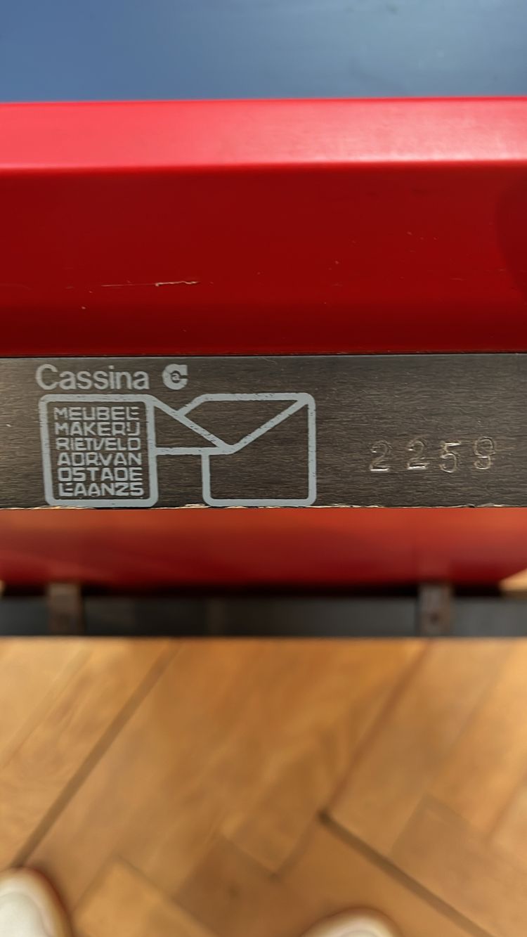 Gerrit THOMAS RIETVELD Chaise Rouge & Bleue Cassina