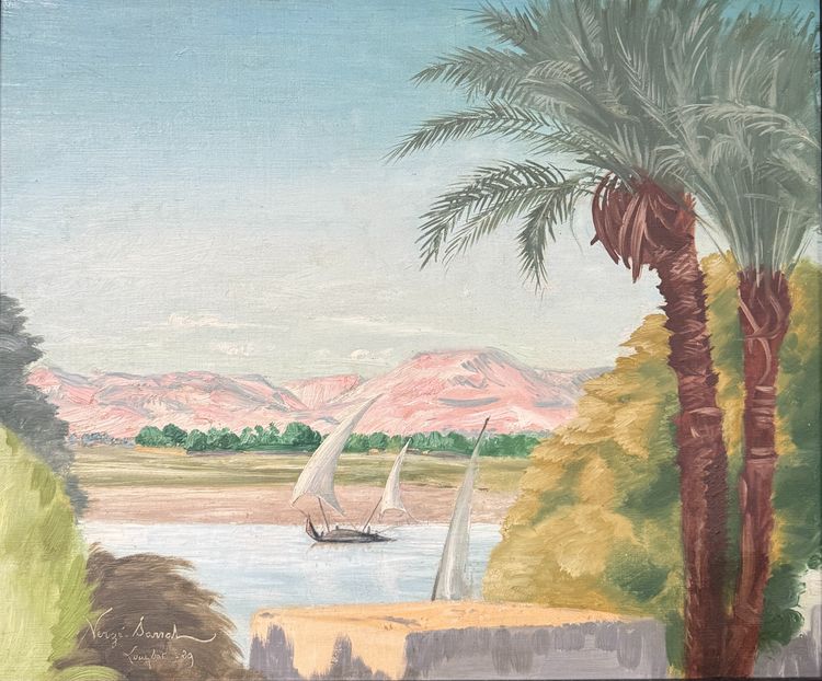 Henri Vergé-sarrat (1880-1966) - Luxor, The Nile And The Lybian Range, Egypt, 1929 - Drouant